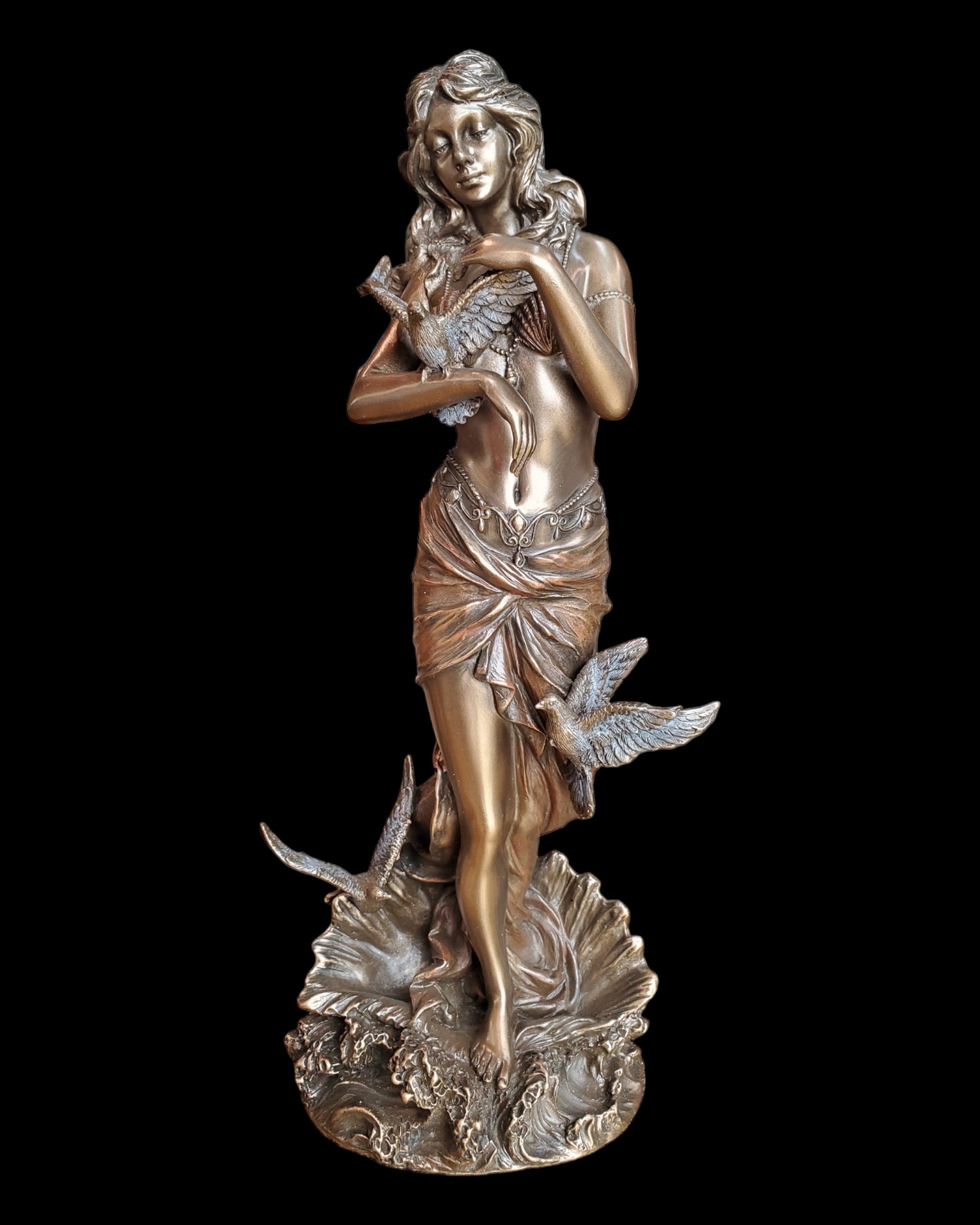 Aphrodite with Doves Statue