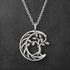 Moon with Tree Necklace