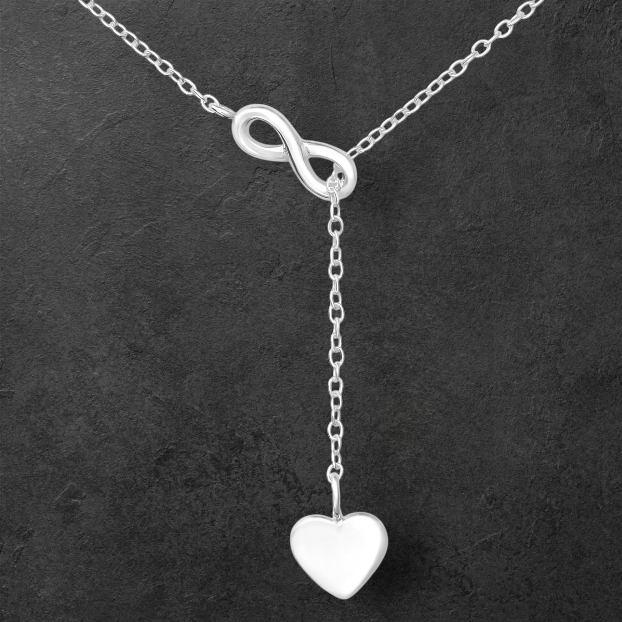 Infinity with Heart Necklace