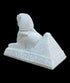 Alabaster Sphinx with Pyramid Statue - Made in Egypt