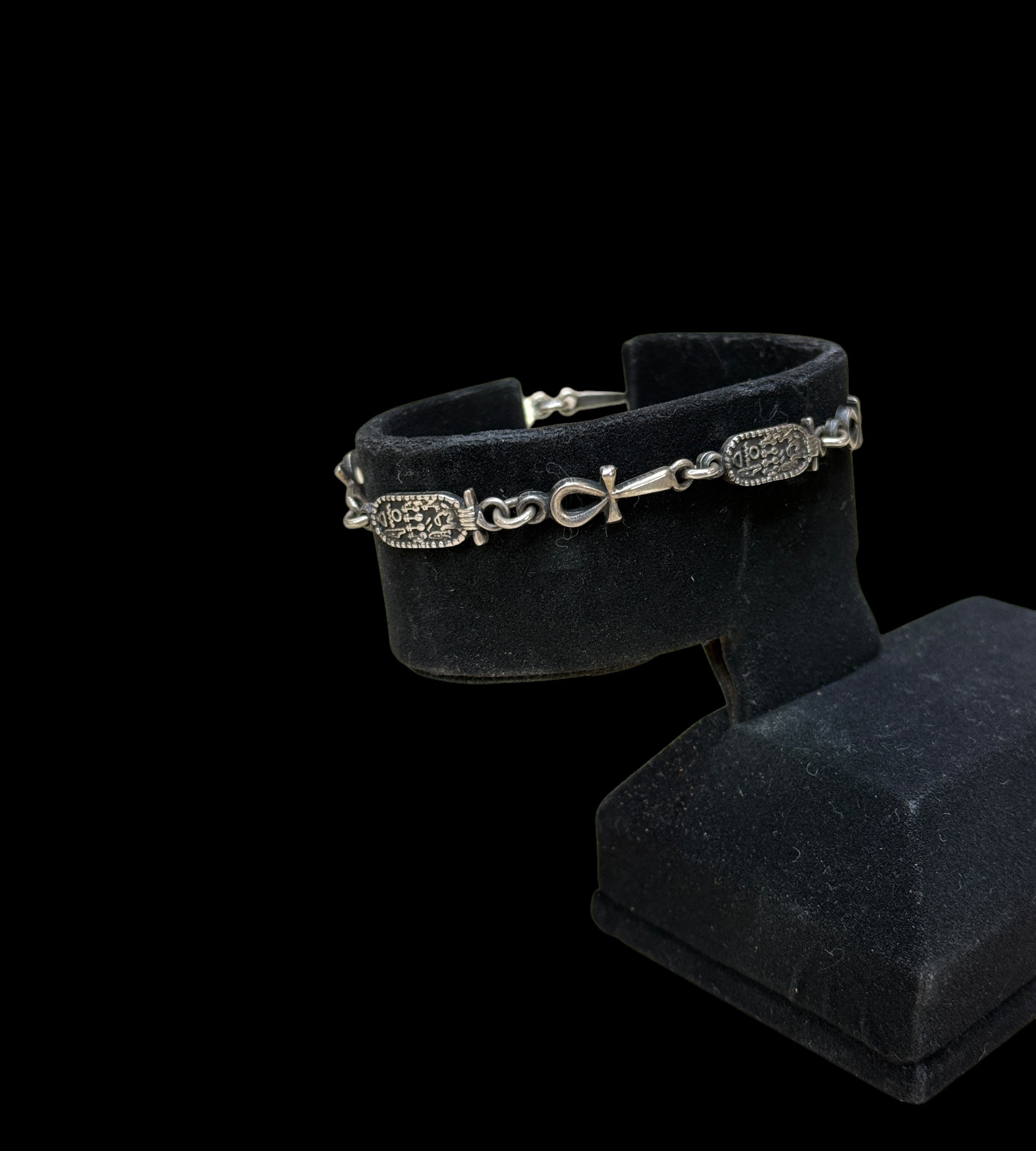 Ankh and Cartouche Bracelet