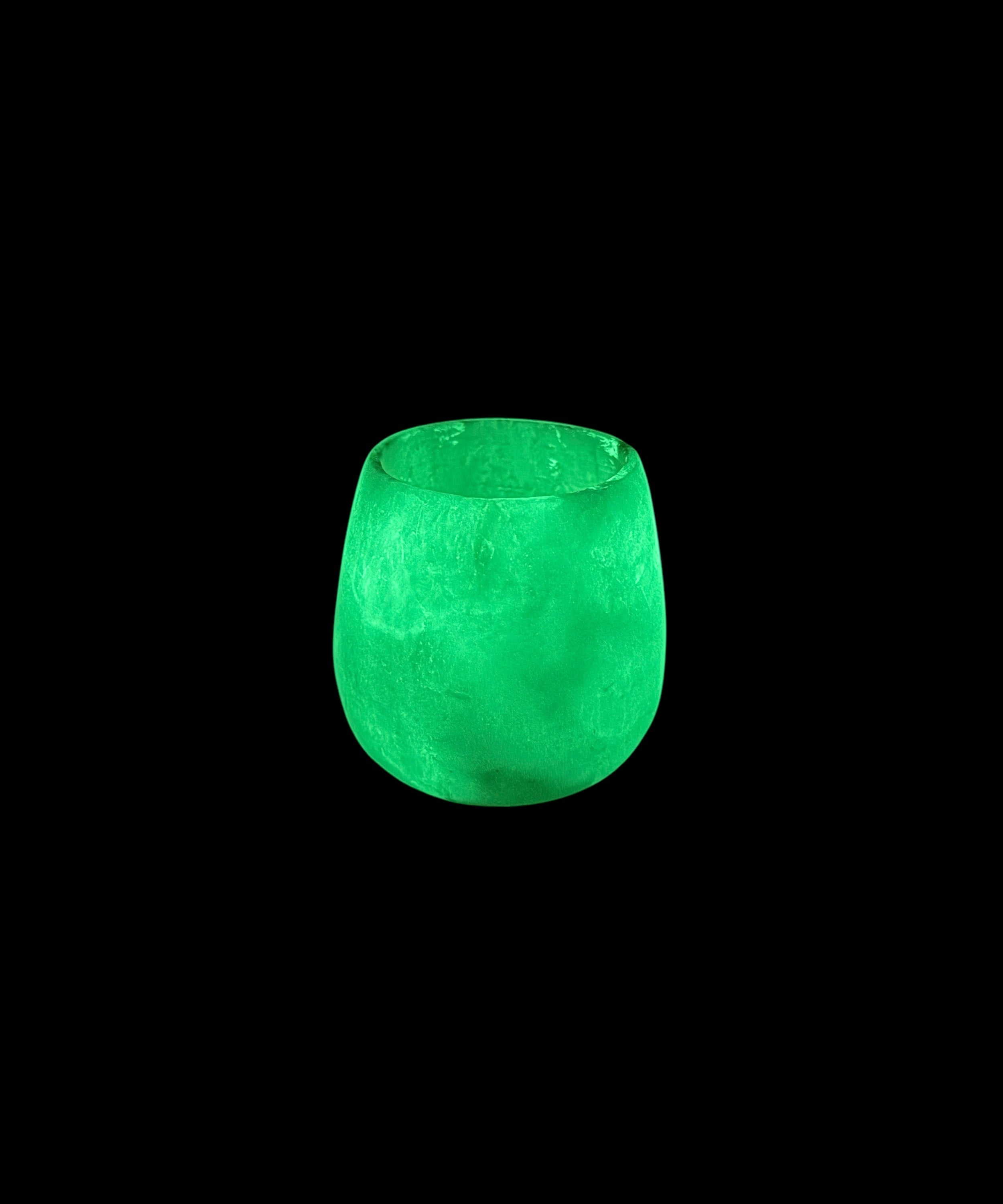 Glow in the Dark Alabaster Vase