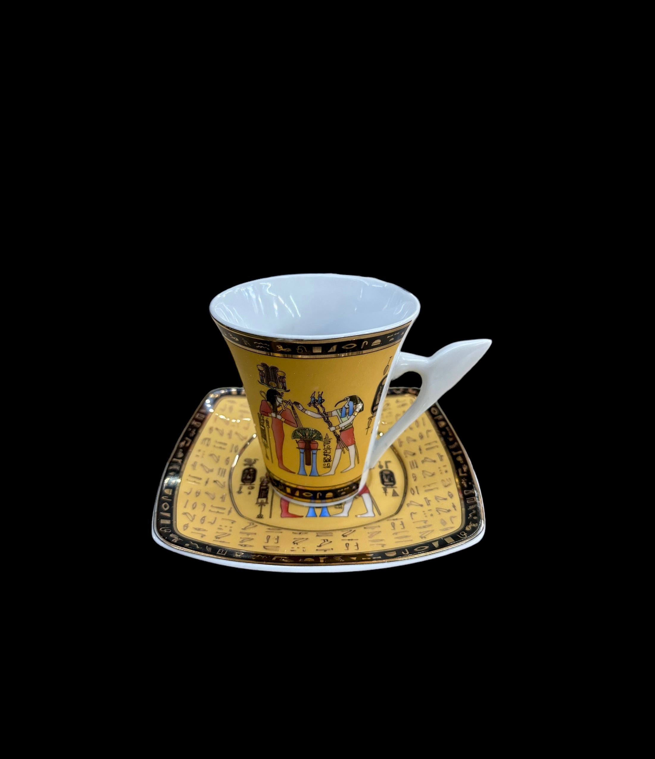 Thoth with Pharaoh Tea Cup and Saucer Set