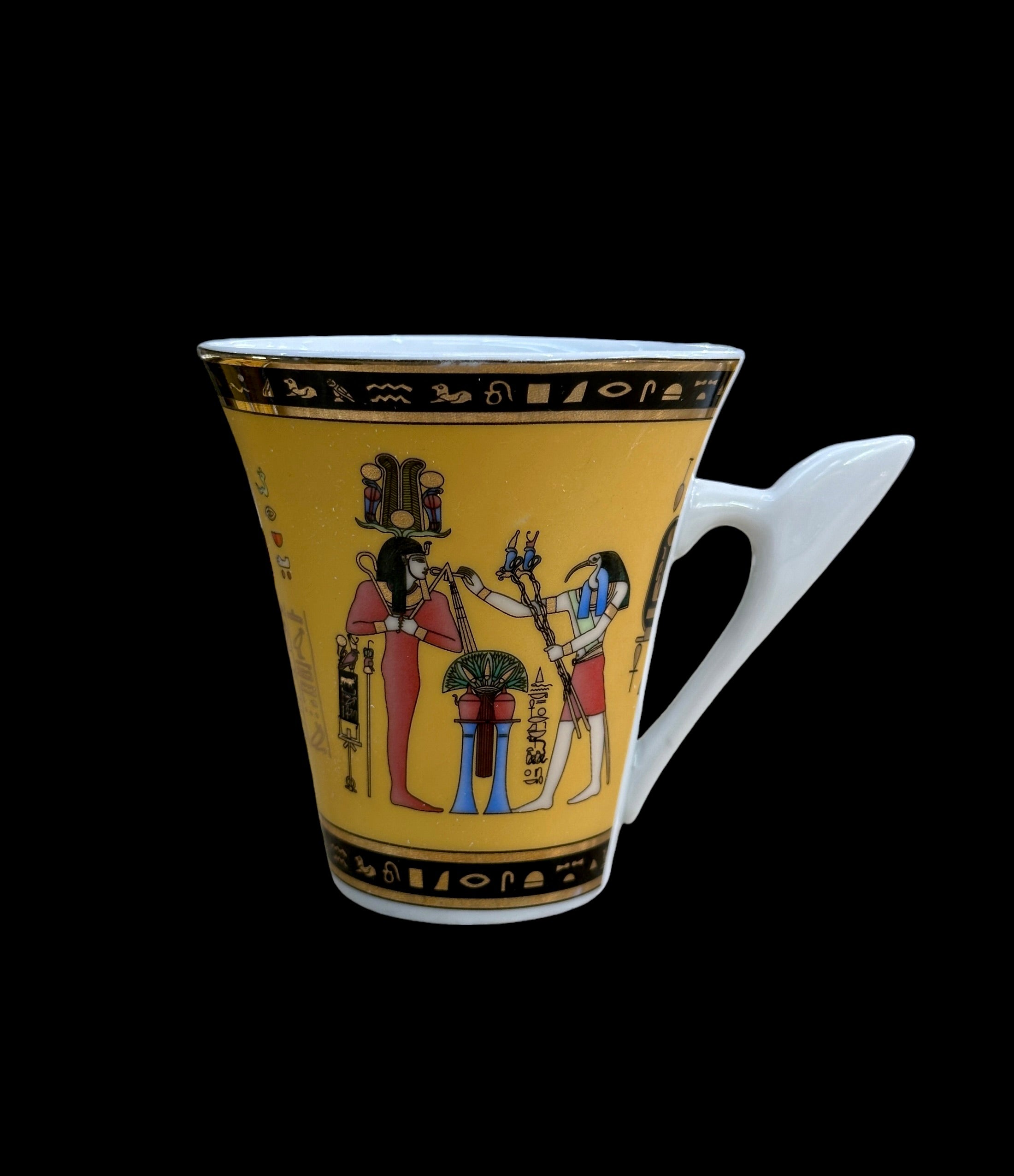 Thoth with Pharaoh Tea Cup and Saucer Set