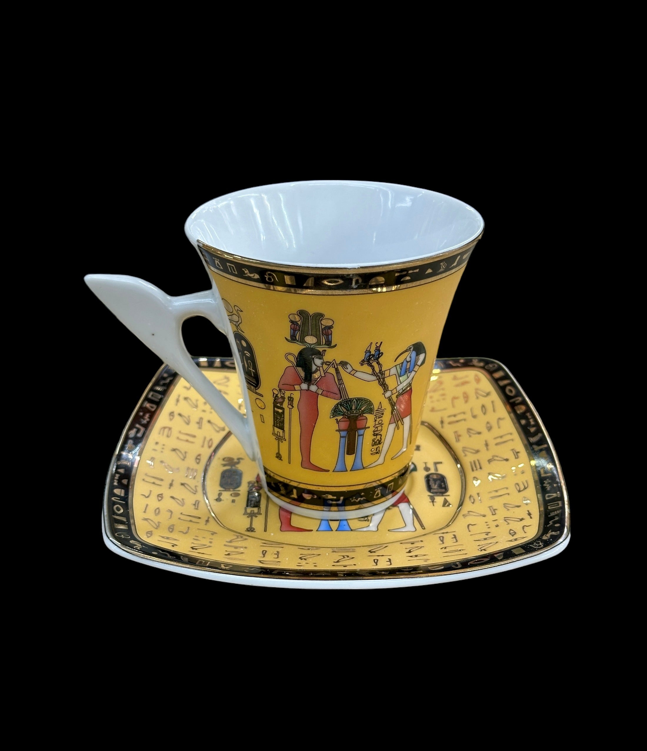 Thoth with Pharaoh Tea Cup and Saucer Set
