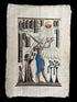 Akhenaten Worshipping Aten Papyrus - 100x70cm