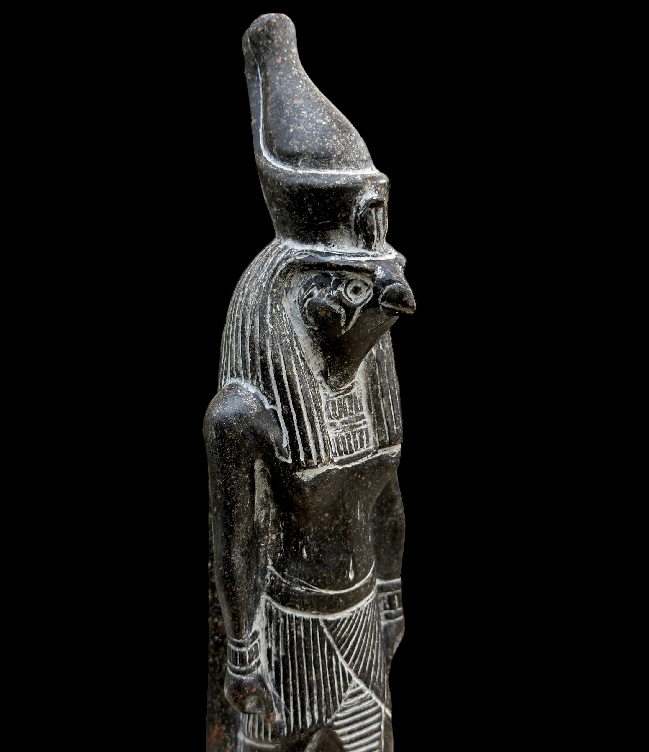 Horus Statue - Black Granite