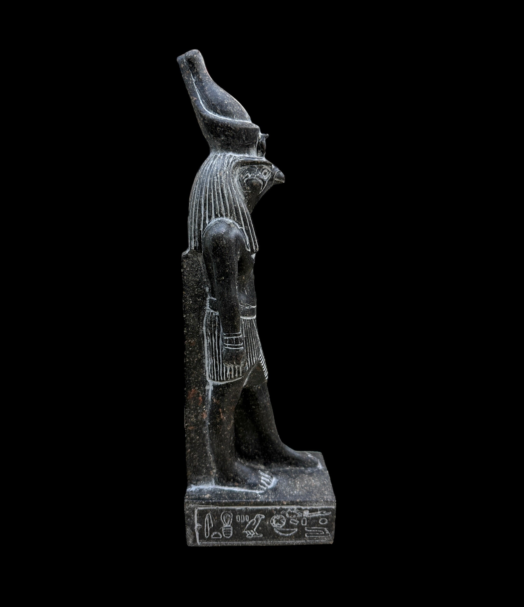 Horus Statue - Black Granite