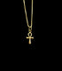 18k Gold Ankh Pendant
