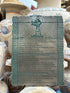 The Emerald Tablet of Thoth Plaque