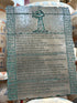 The Emerald Tablet of Thoth Plaque