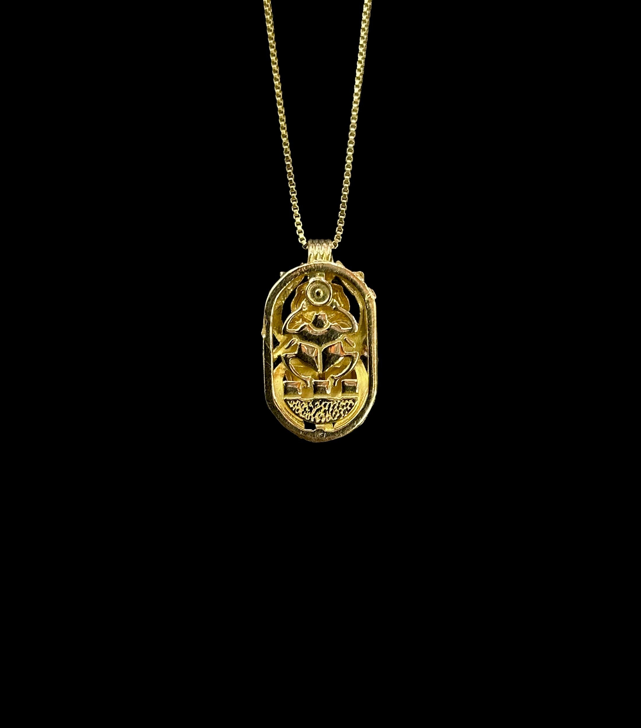 18k Scarab Pendant