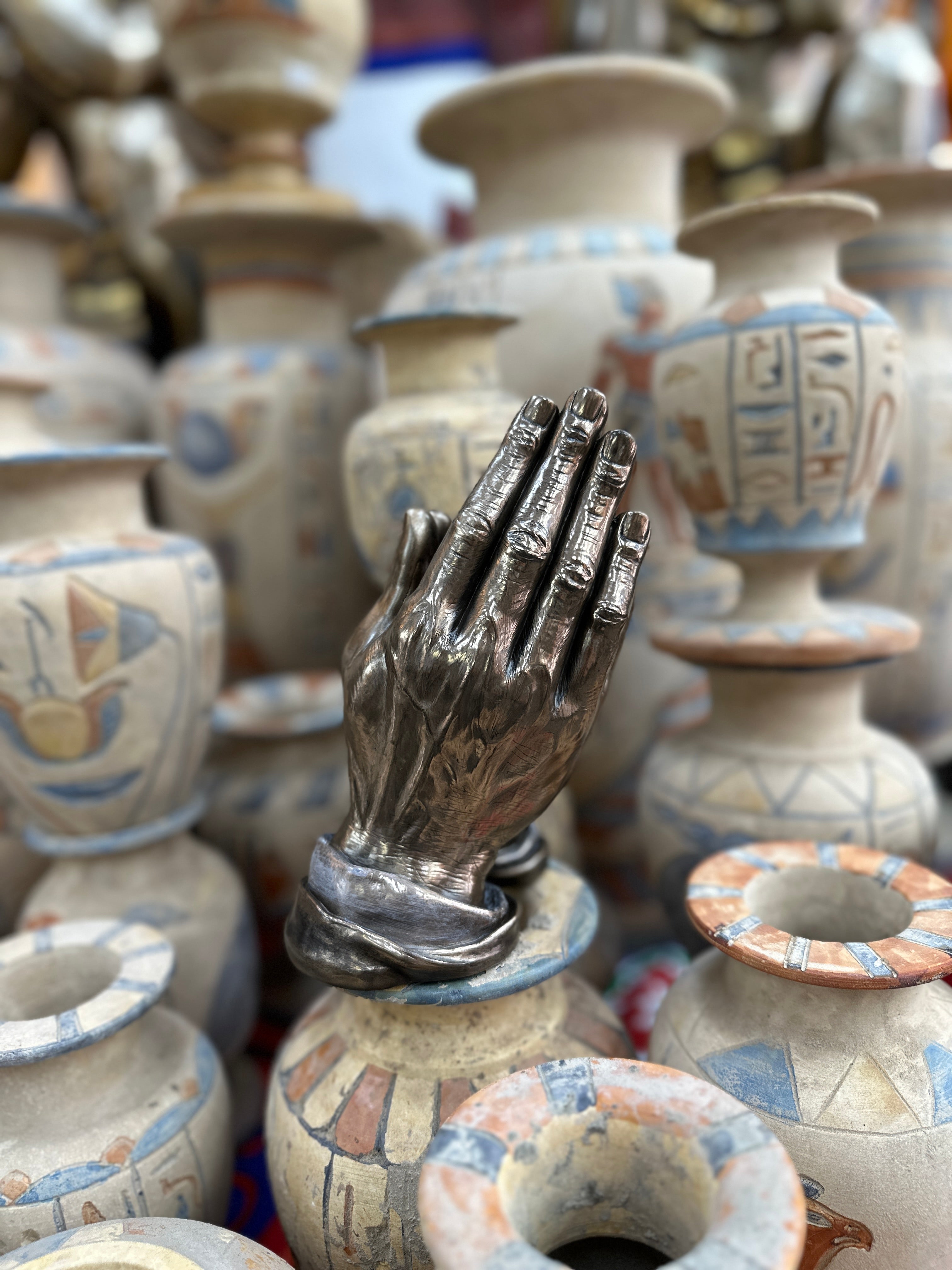 Praying Hands Statue