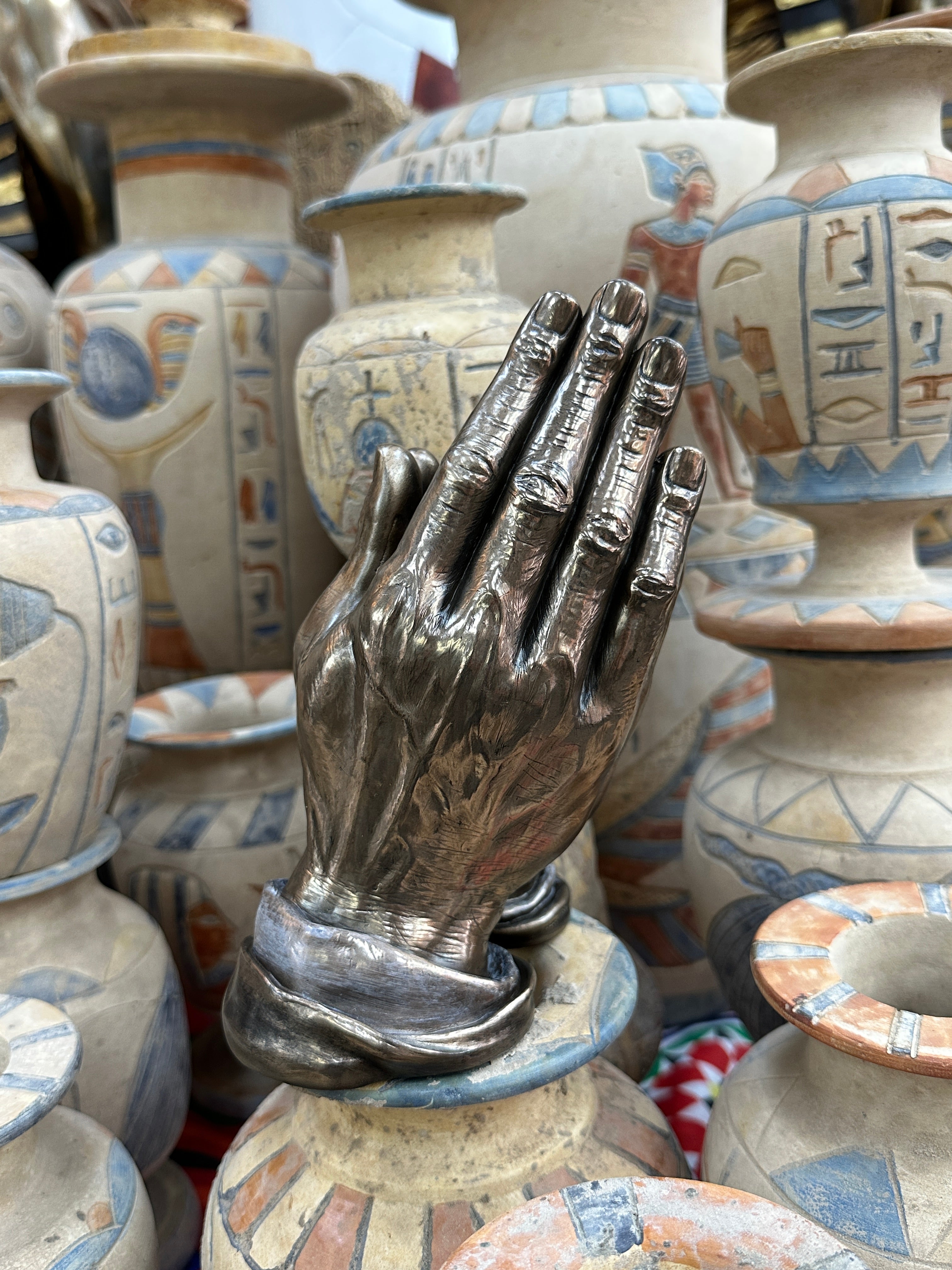 Praying Hands Statue
