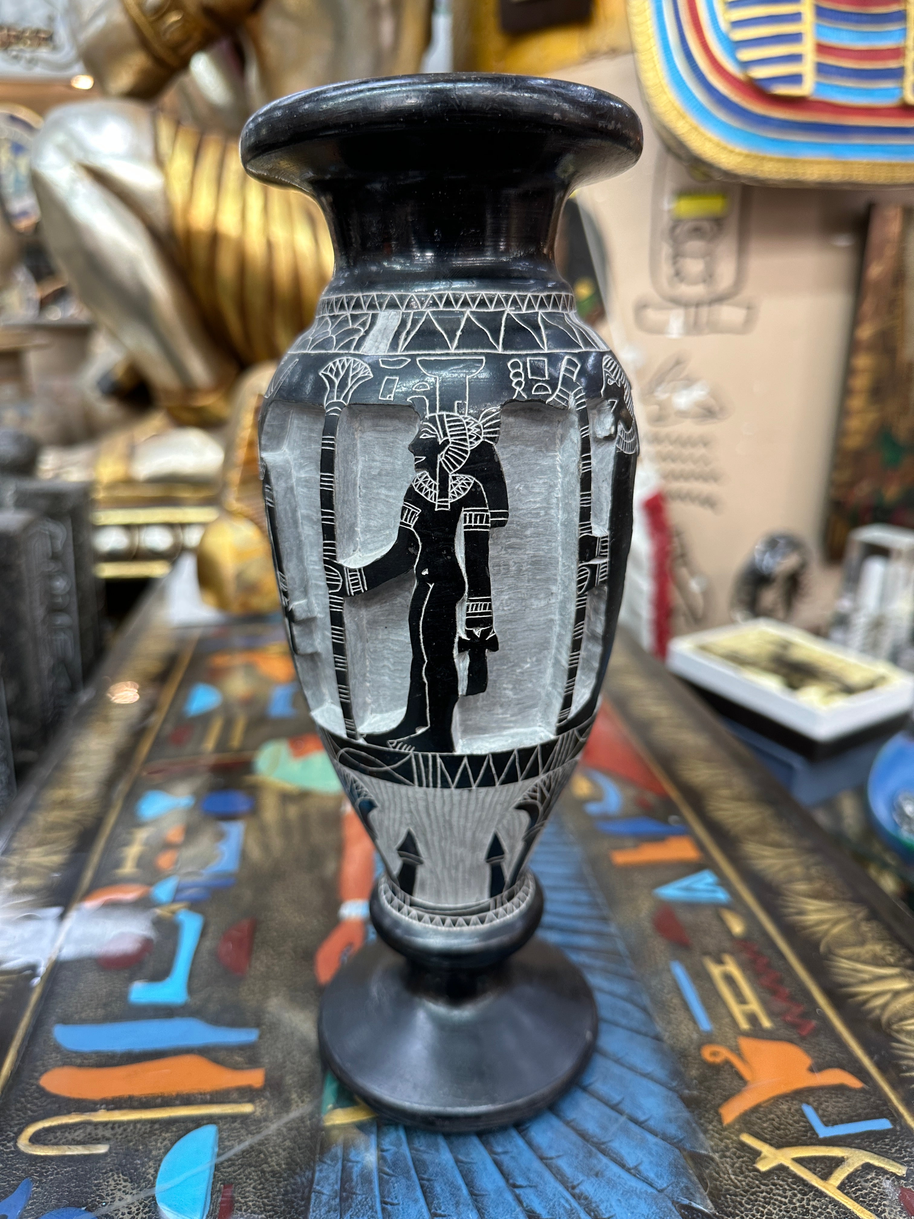 Egyptian Basalt Vase