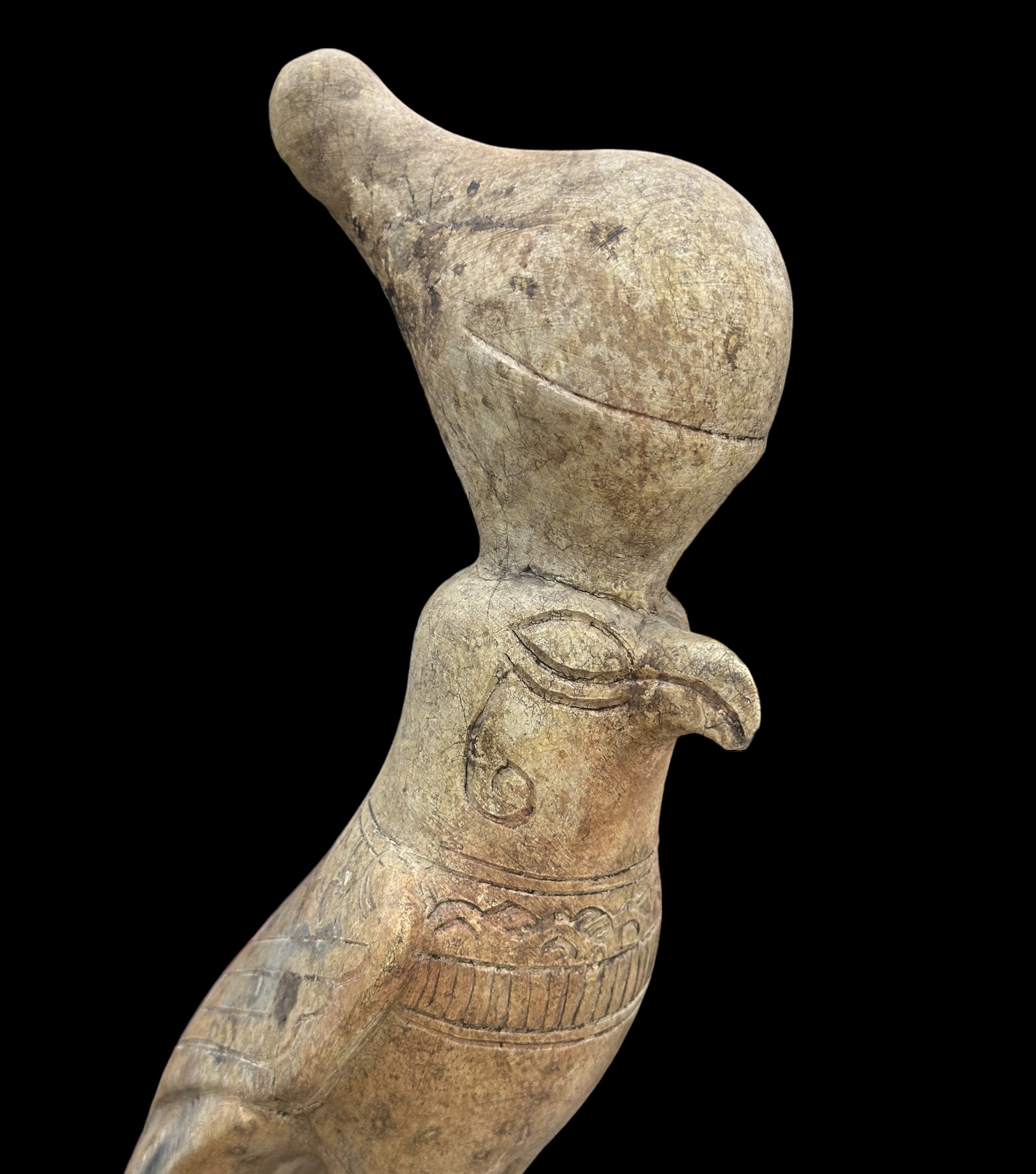 Horus Statue - Handcarved Limestone