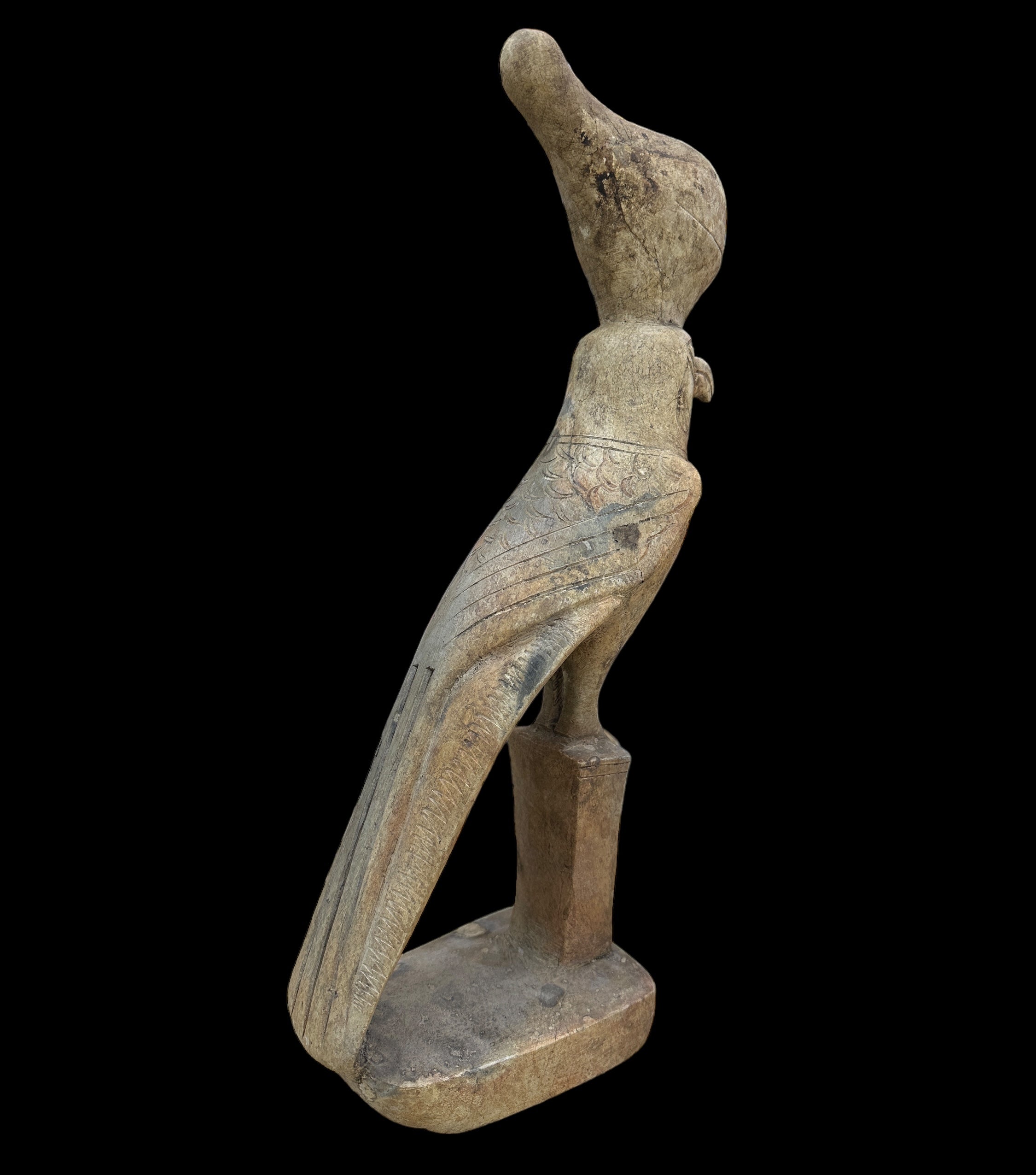 Horus Statue - Handcarved Limestone