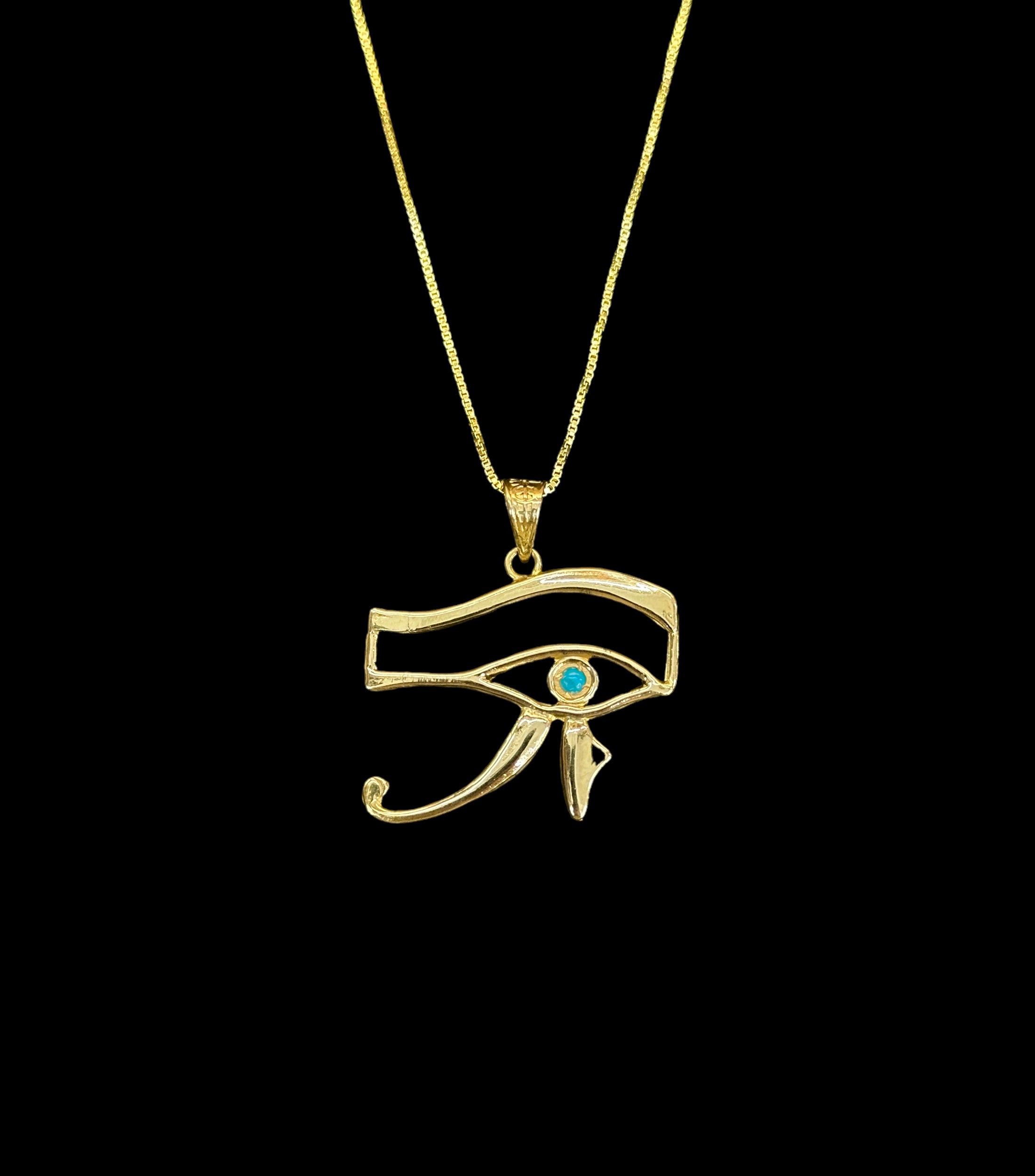 18k Eye of Horus Pendant