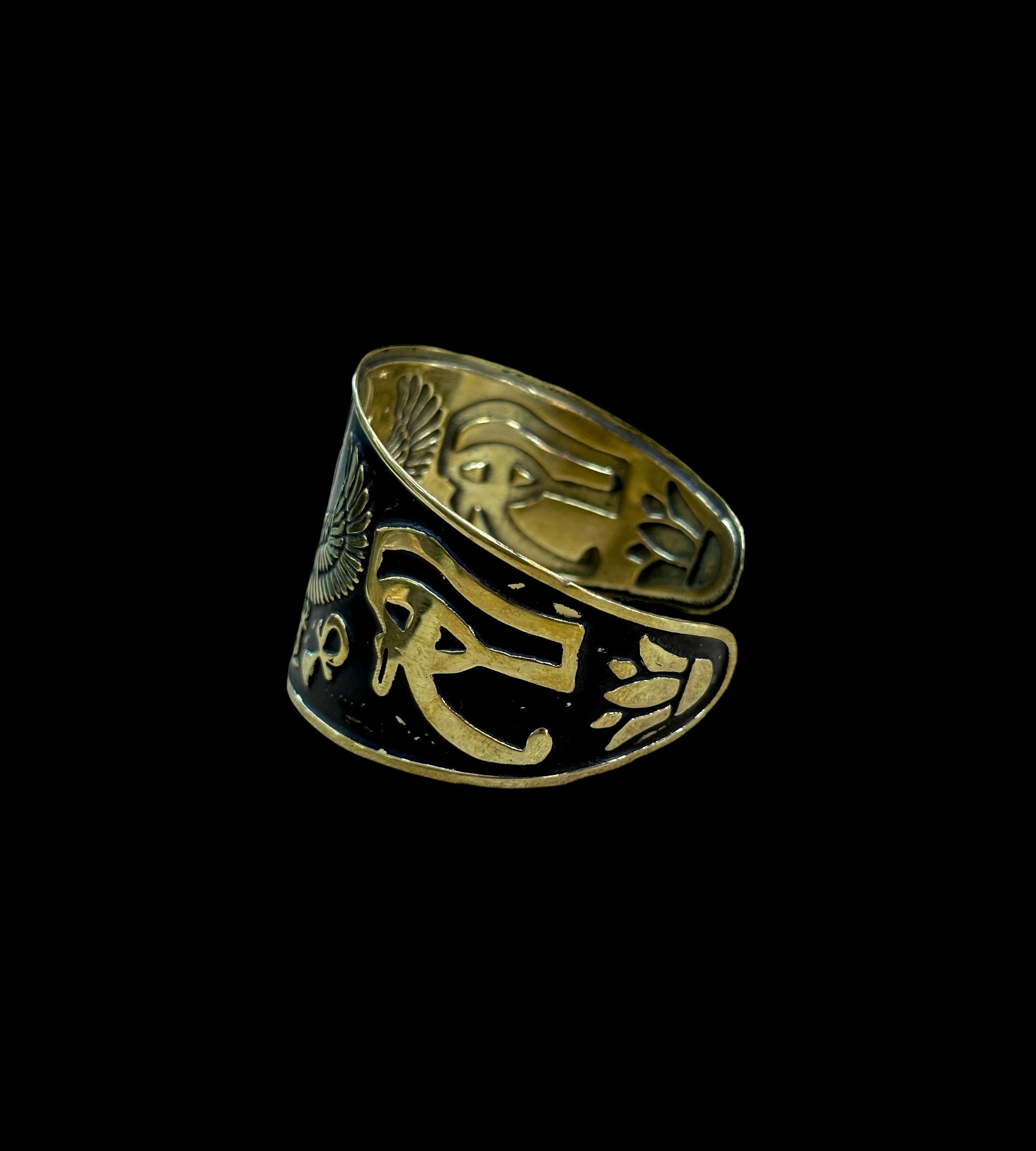 Egyptian Brass Cuff Bracelet
