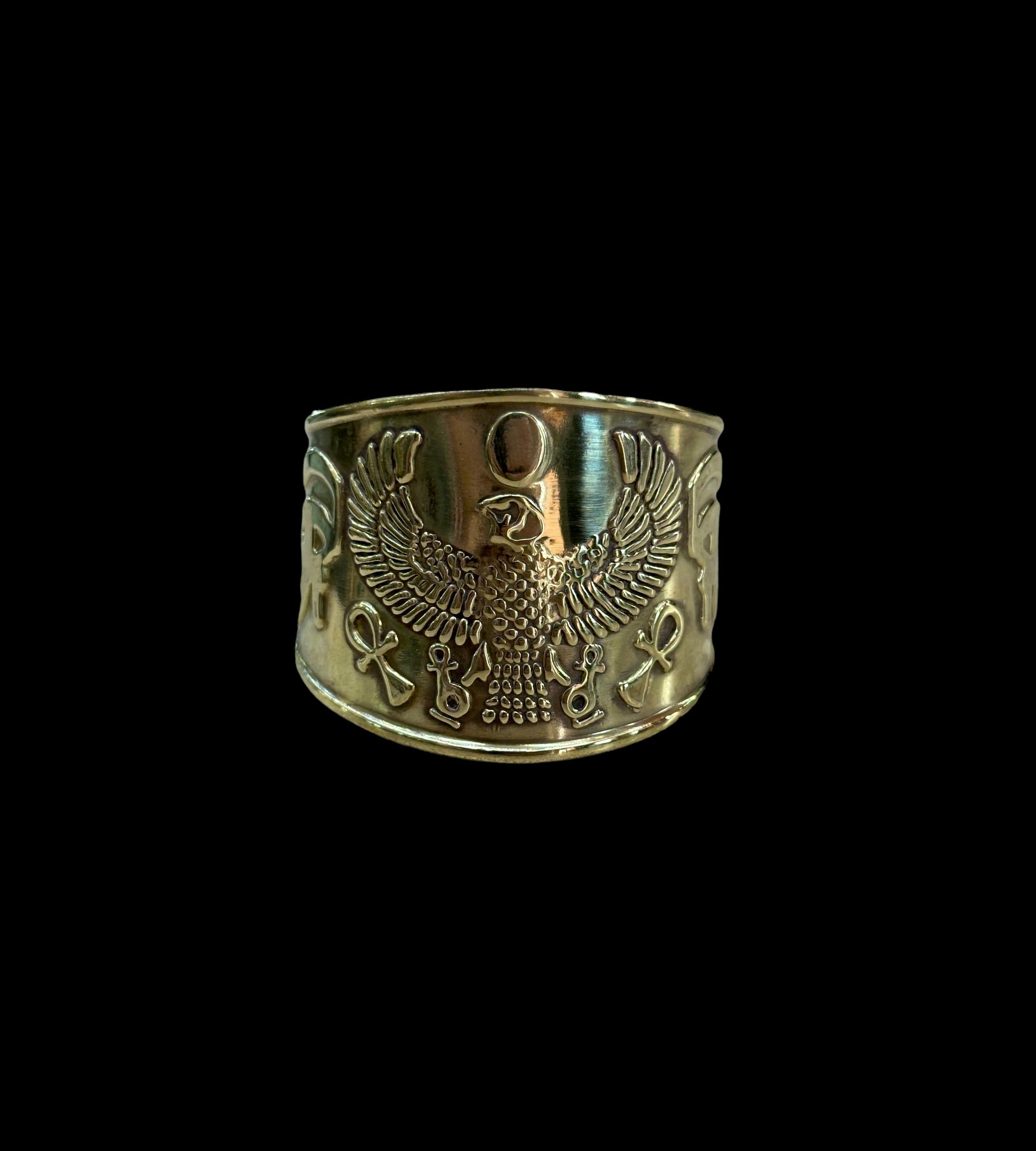 Egyptian Brass Cuff Bracelet