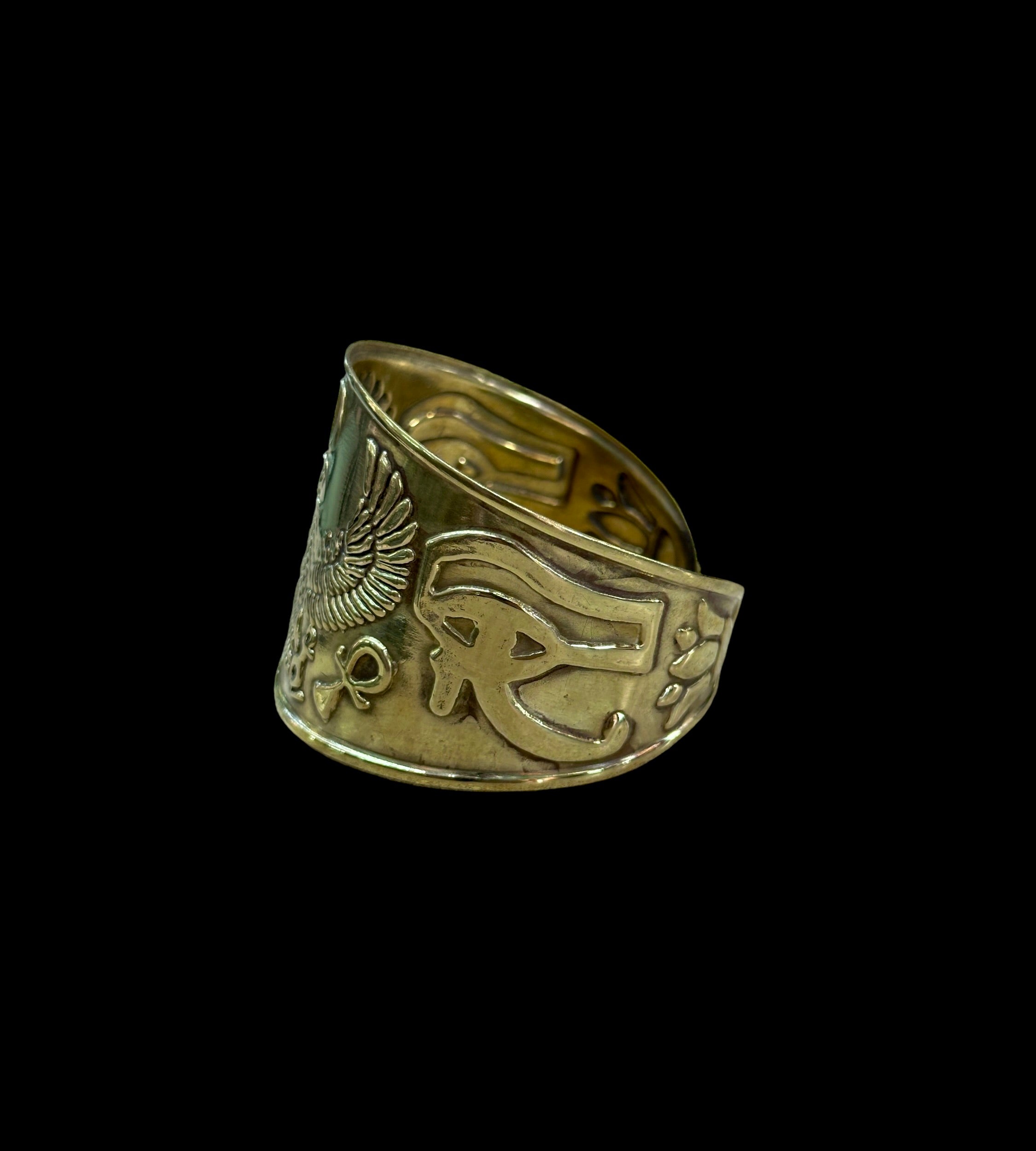 Egyptian Brass Cuff Bracelet