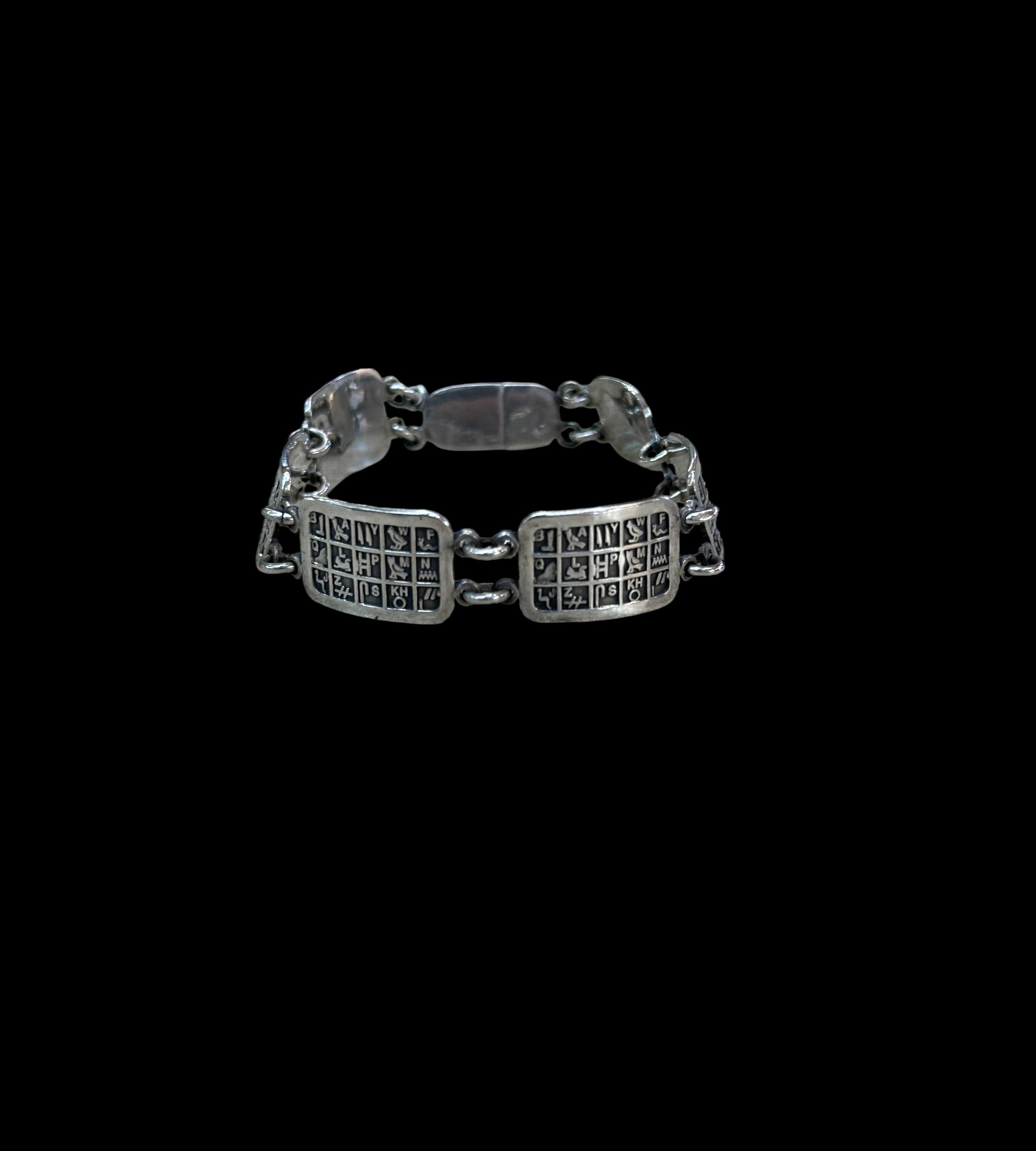 Hieroglyph Alphabet Bracelet