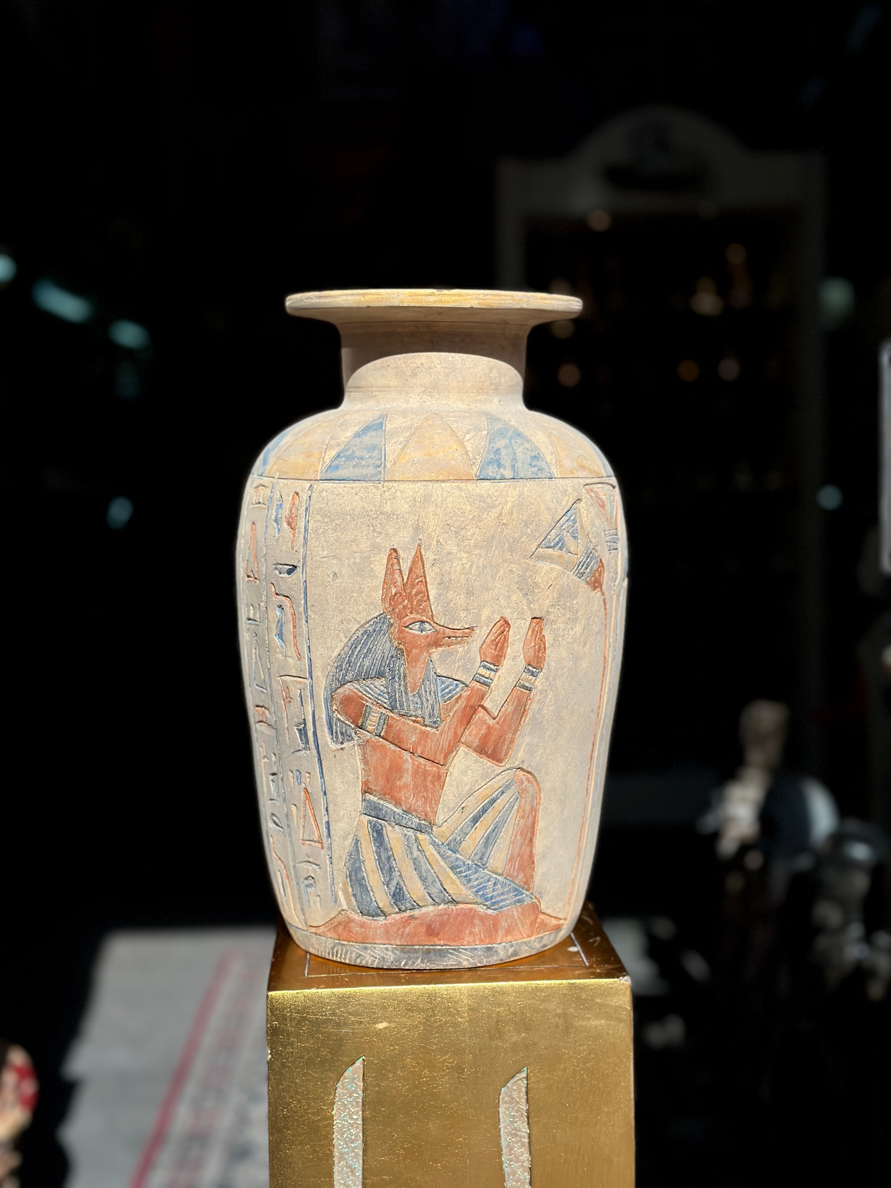 Egyptian Limestone Vase - Handmade in Egypt