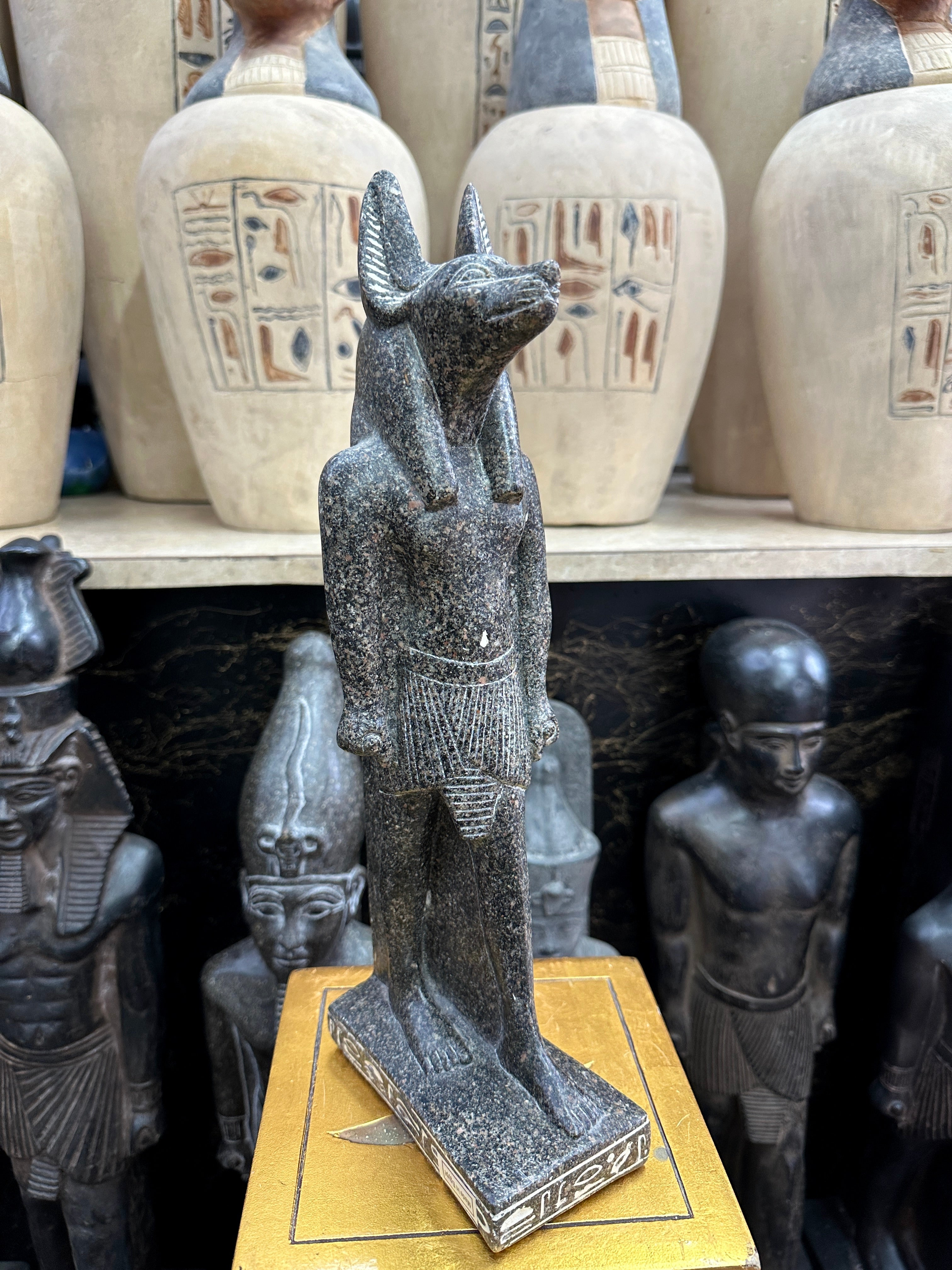 Anubis Statue - Black Granite