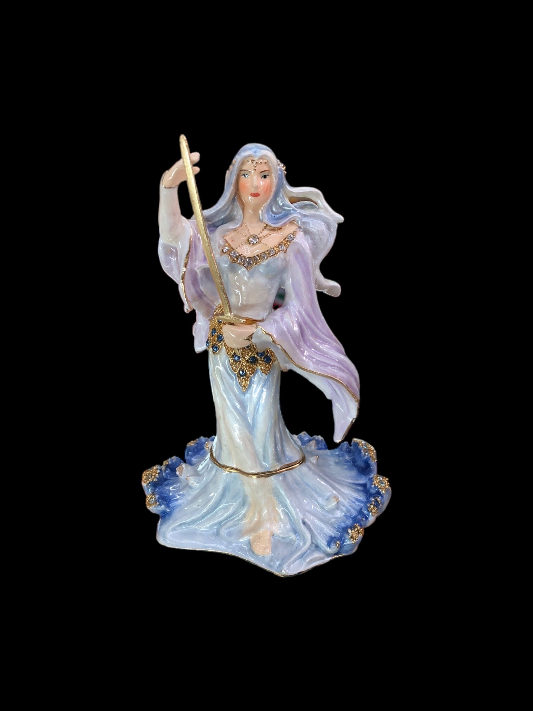 Lady of the Lake Enamel Box