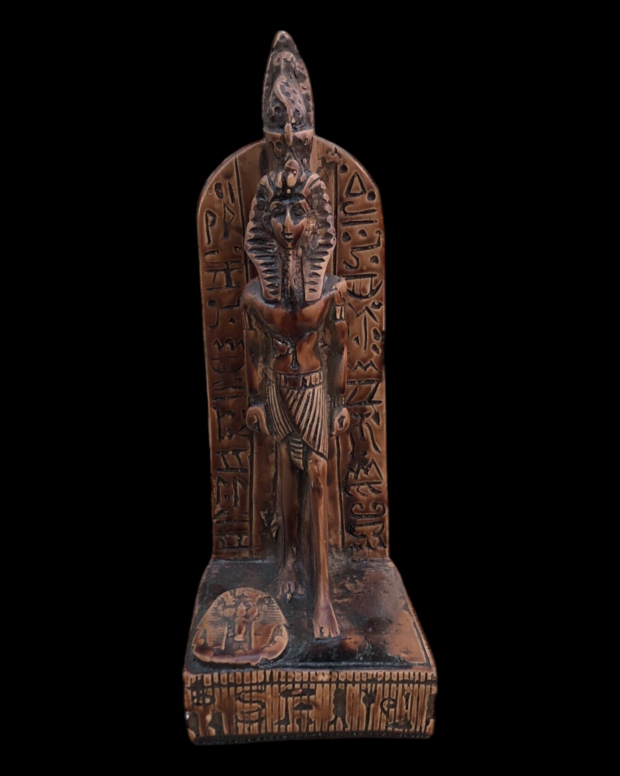 Ramses with Hieroglyphic Stela Statue