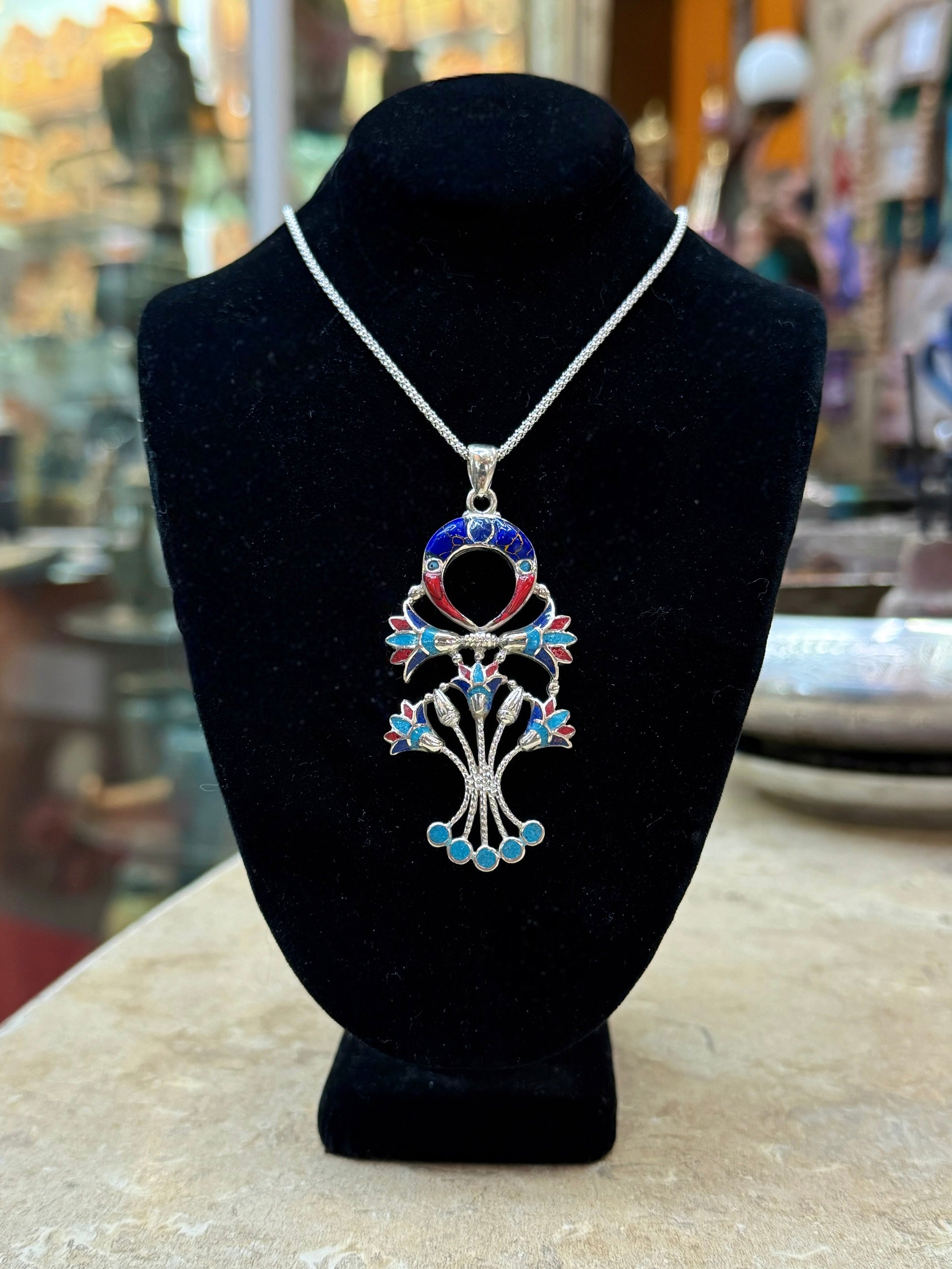 Ankh with Lotus Flowers Pectoral