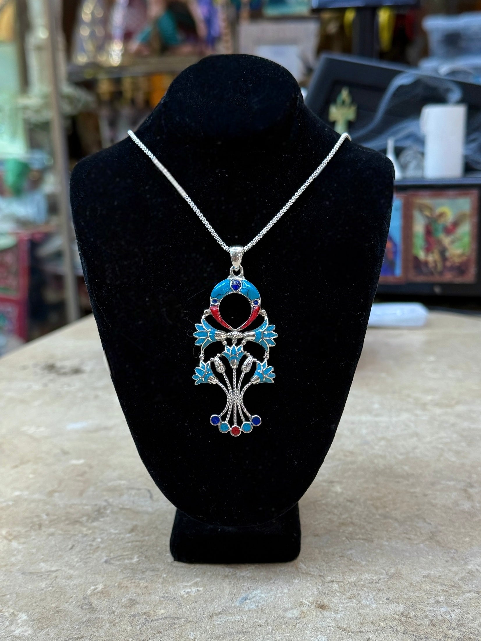 Ankh with Lotus Flowers Pectoral