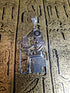 Goddess Sekhmet Seated in Throne Pendant - Egyptian Sterling Silver