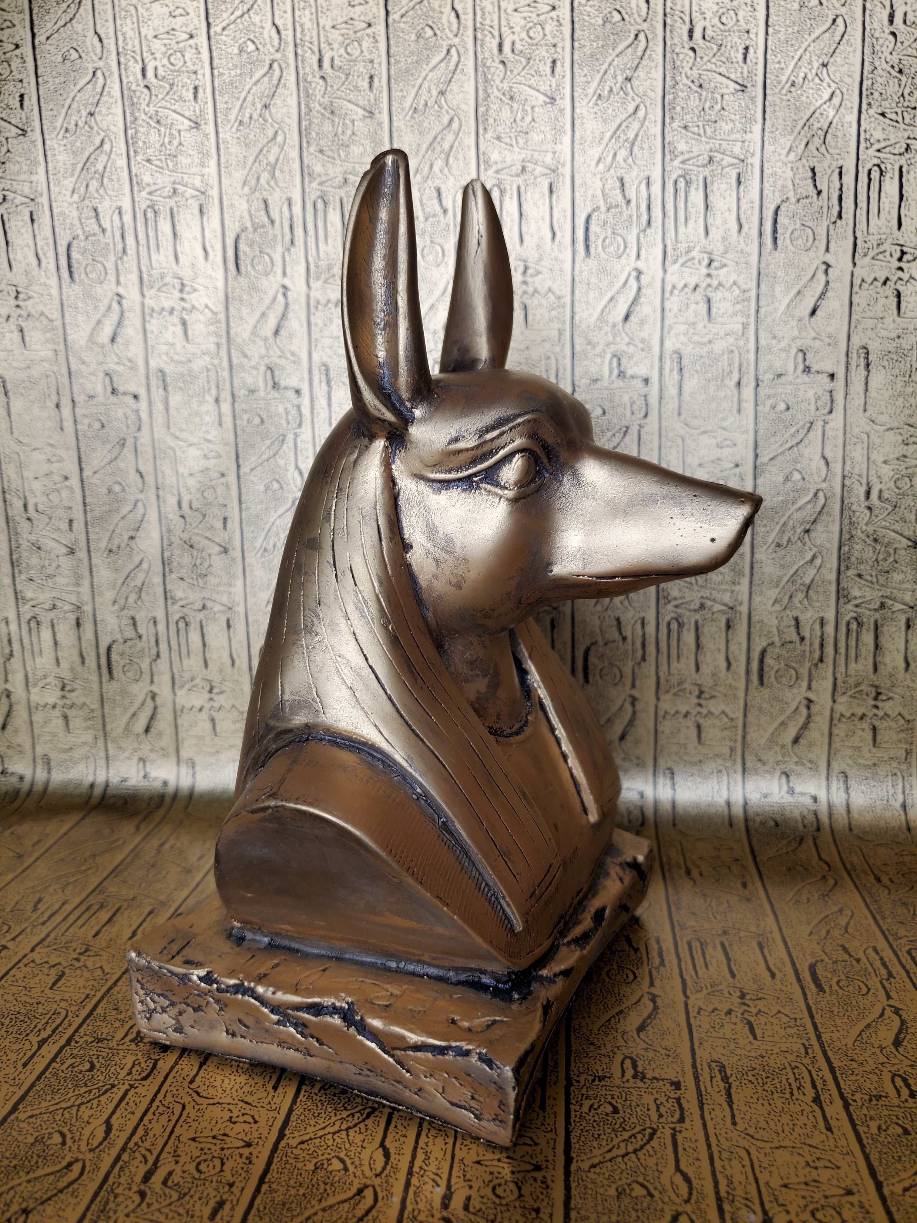 Anubis Bust Statue - Made in Egypt
