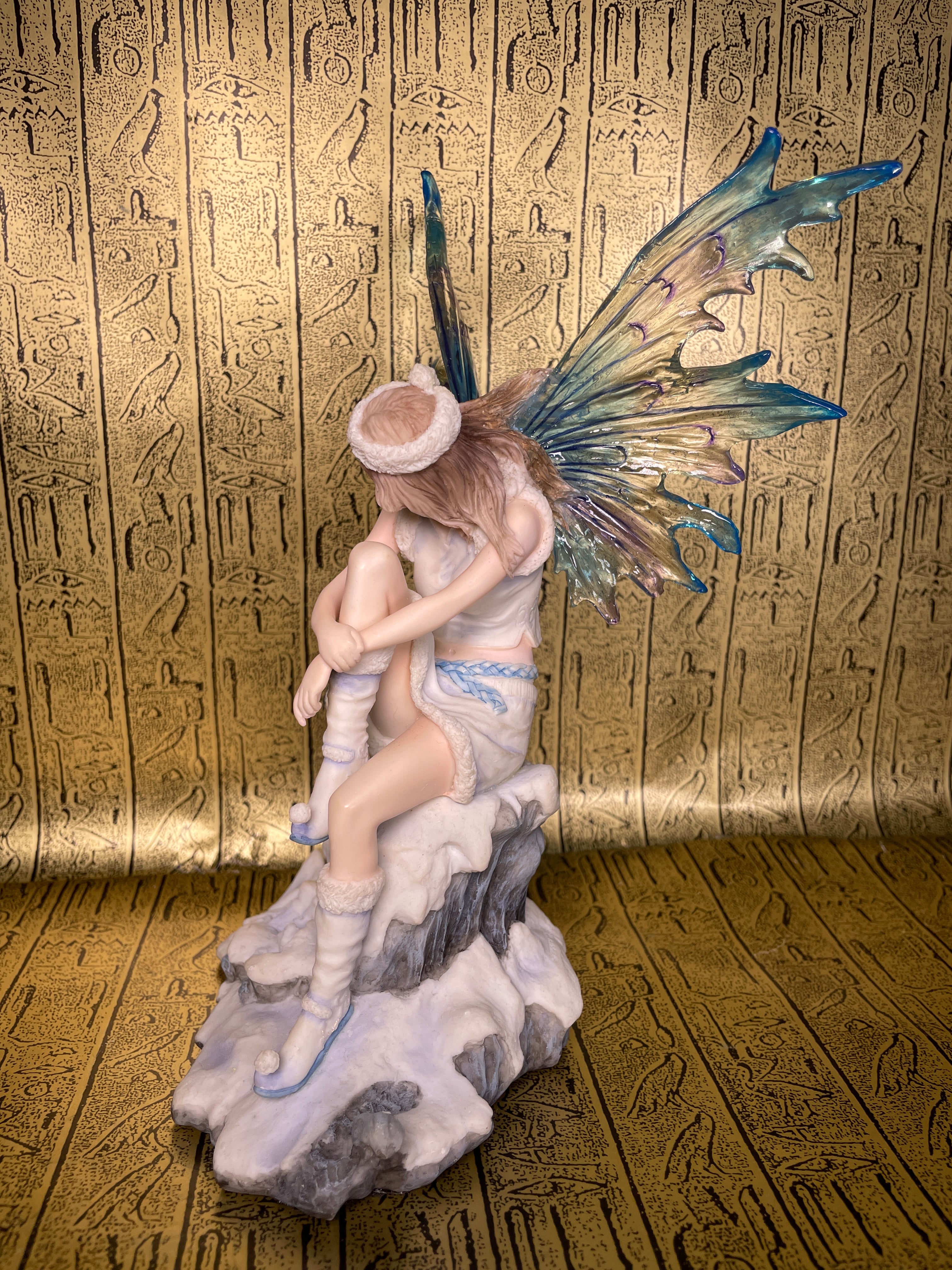 Snow Fairy with Penguin Statue