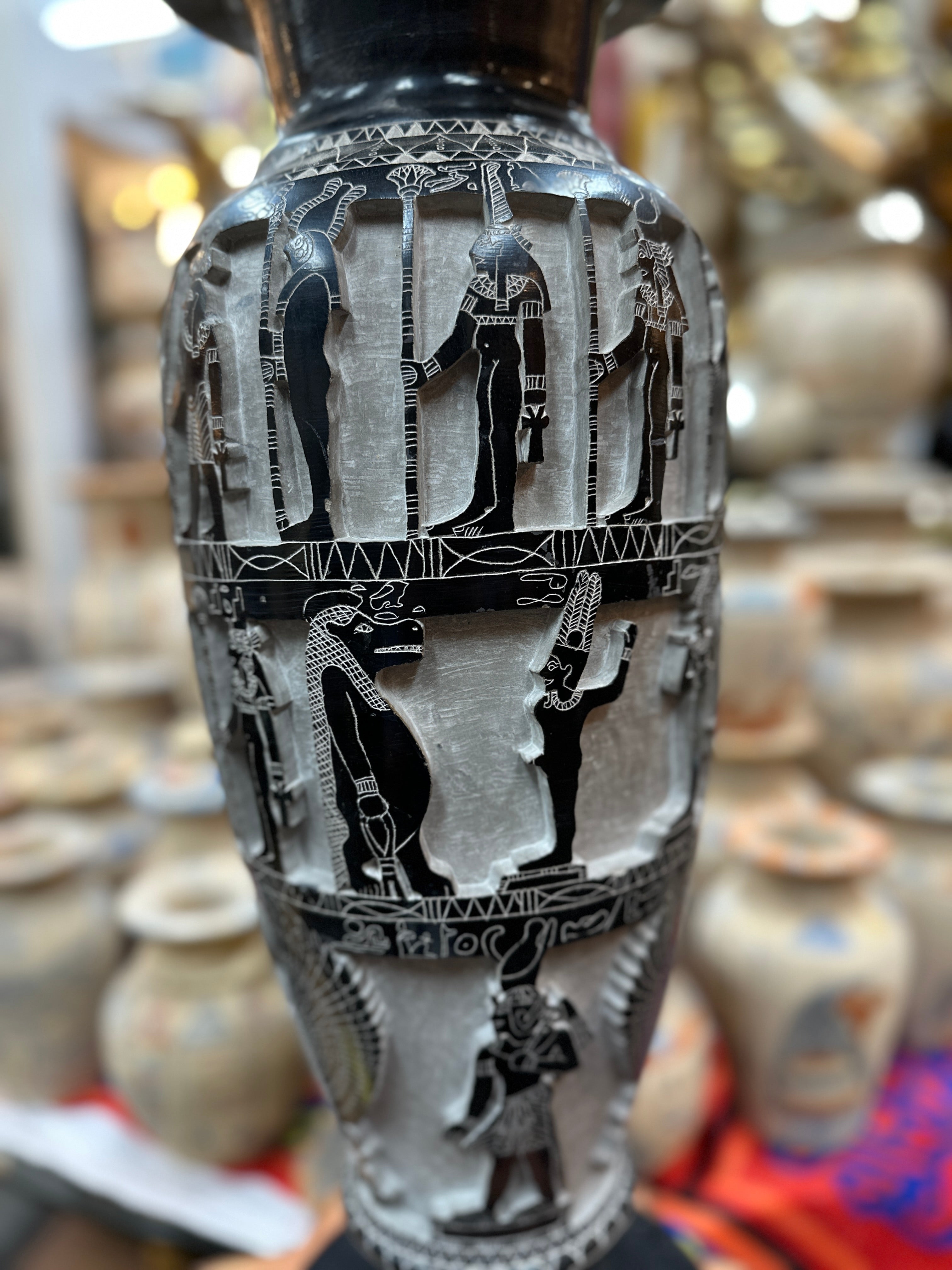 Egyptian Sacred Pantheon Vase
