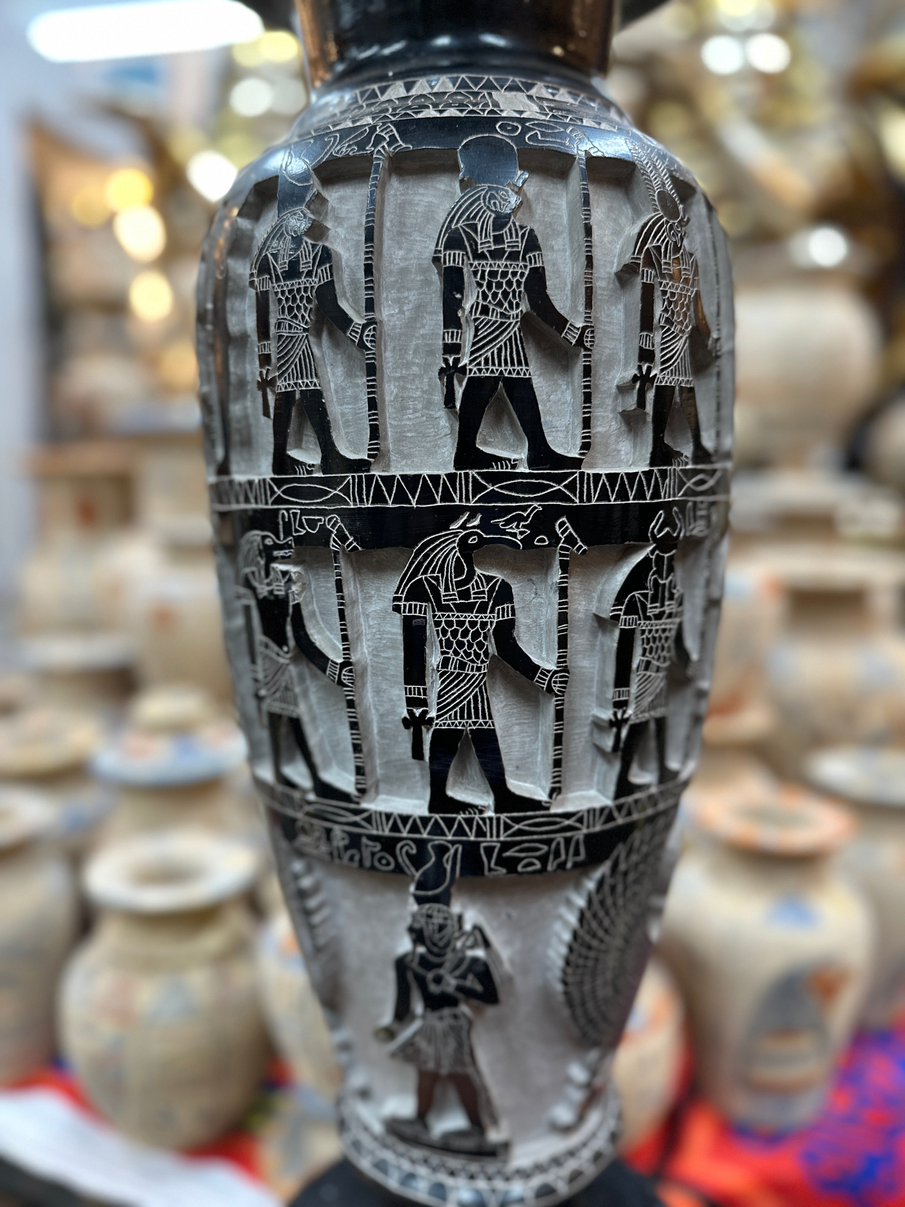 Egyptian Sacred Pantheon Vase