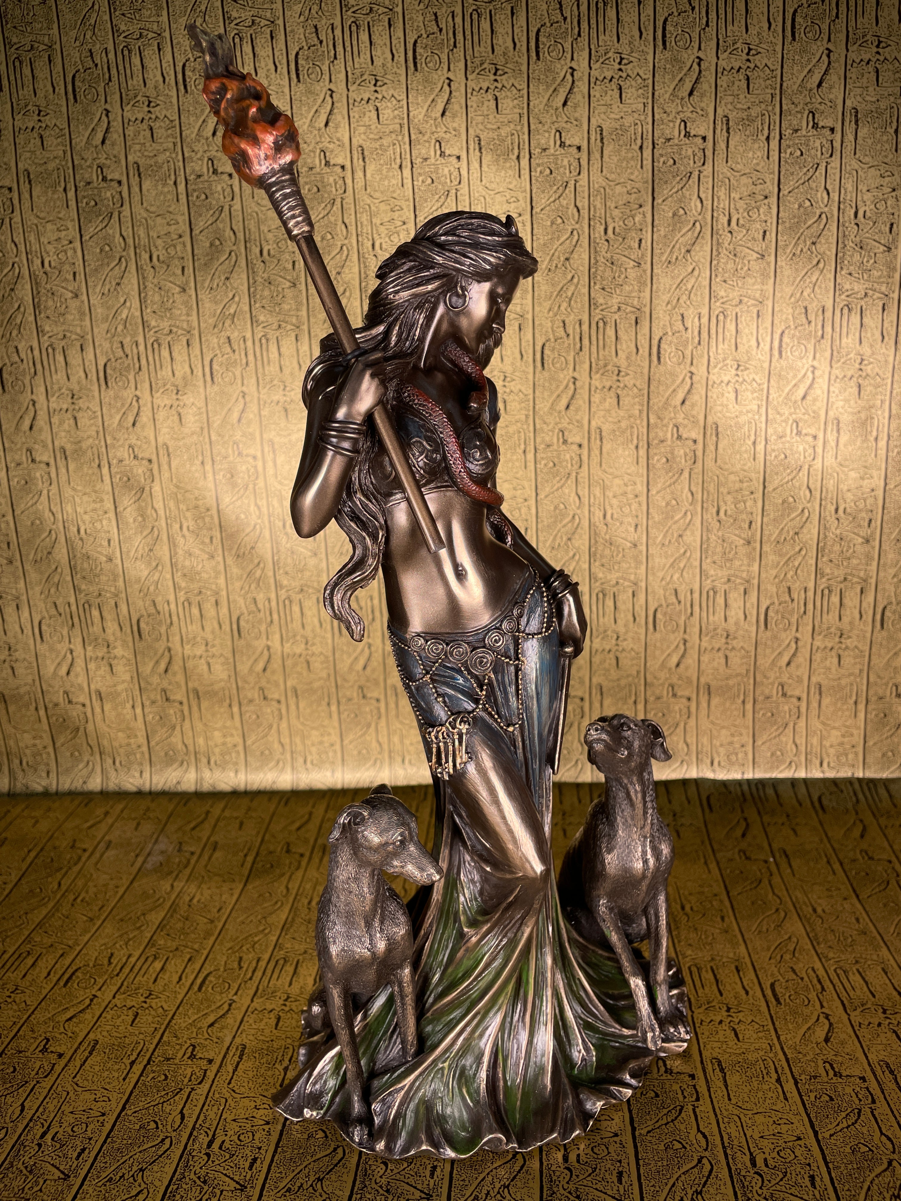 Hecate & Her Hounds Statue
