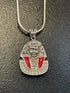 King Tut Pendant with Inlay & CZ
