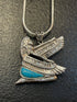 Isis Pendant with Inlay & CZ