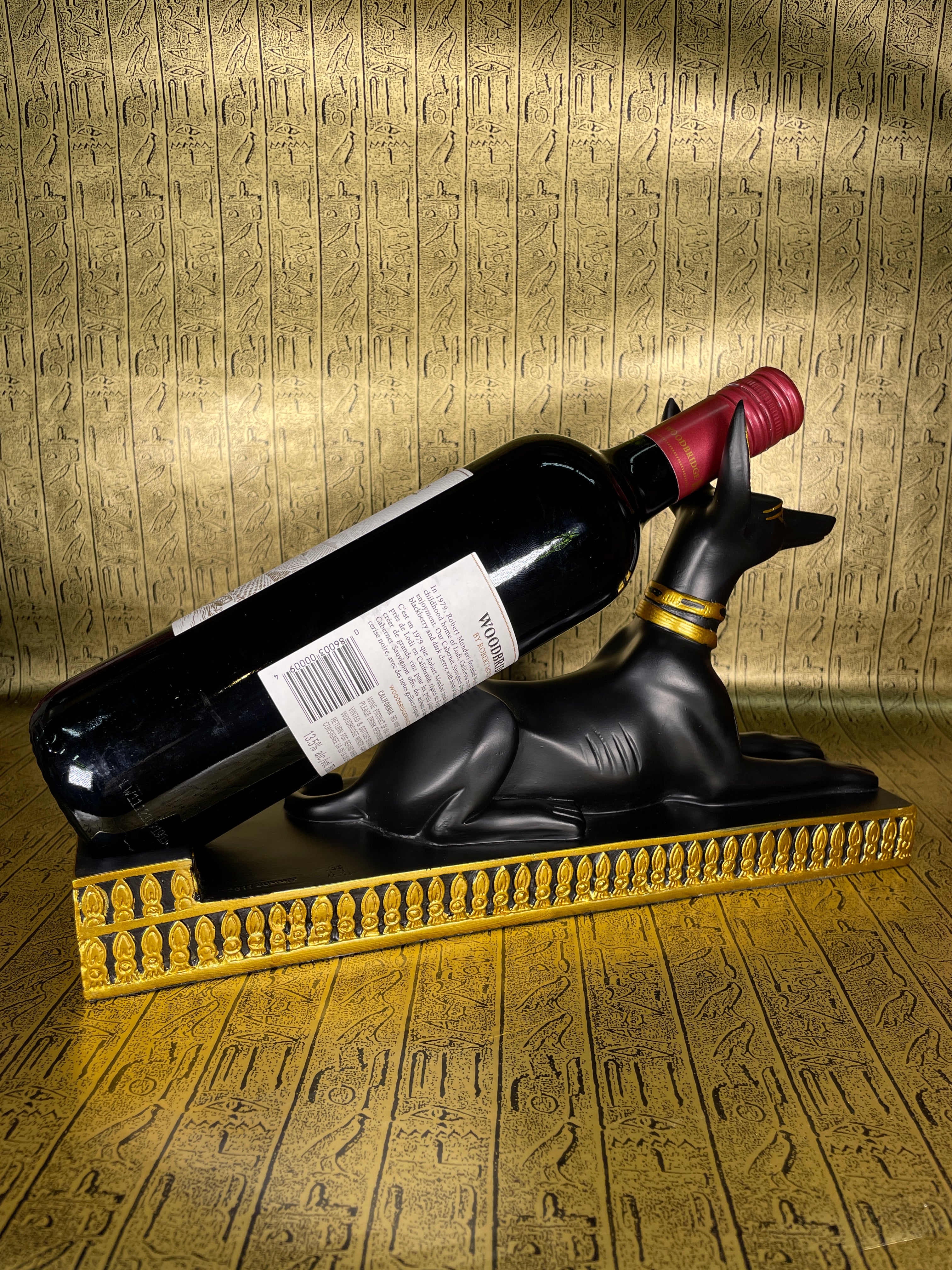 Anubis Wine Bottle Holder