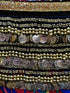 Egyptian Style Belly Dance Hip Scarf - Black Velvet Coin Belt for Belly Dancing with Sparkly Sequin Band & Over 300 coins!