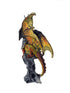 Gold Dragon Protecting Jewel On Perch Statue